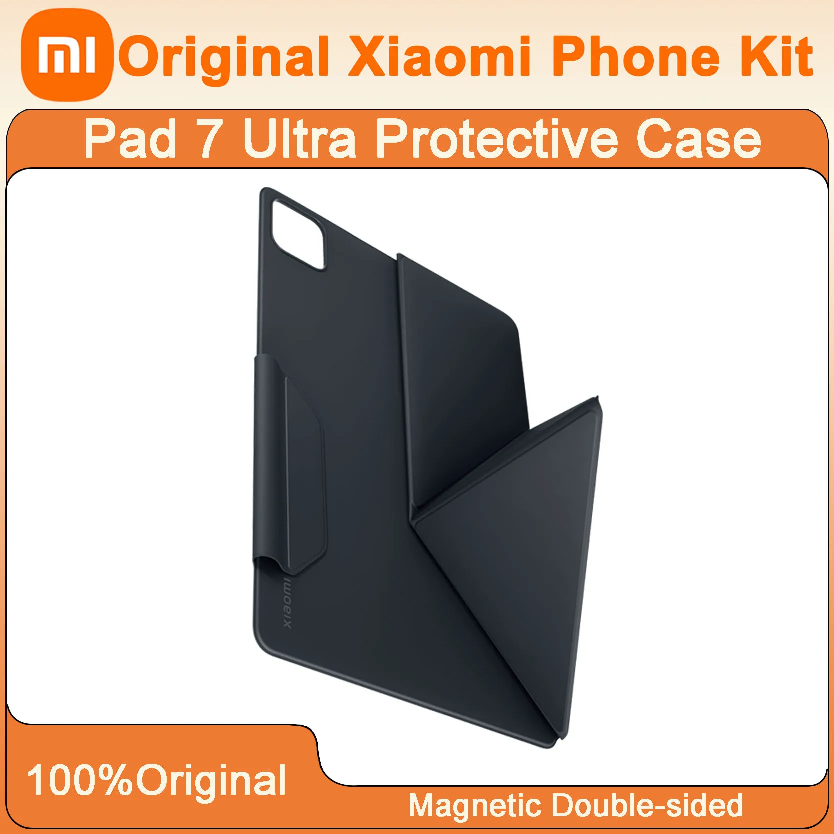 

Оригинальный ультрамагнитный двусторонний защитный чехол Xiaomi Pad 7, складной чехол из искусственной кожи, комплект для телефона, треугольная поддержка планшета