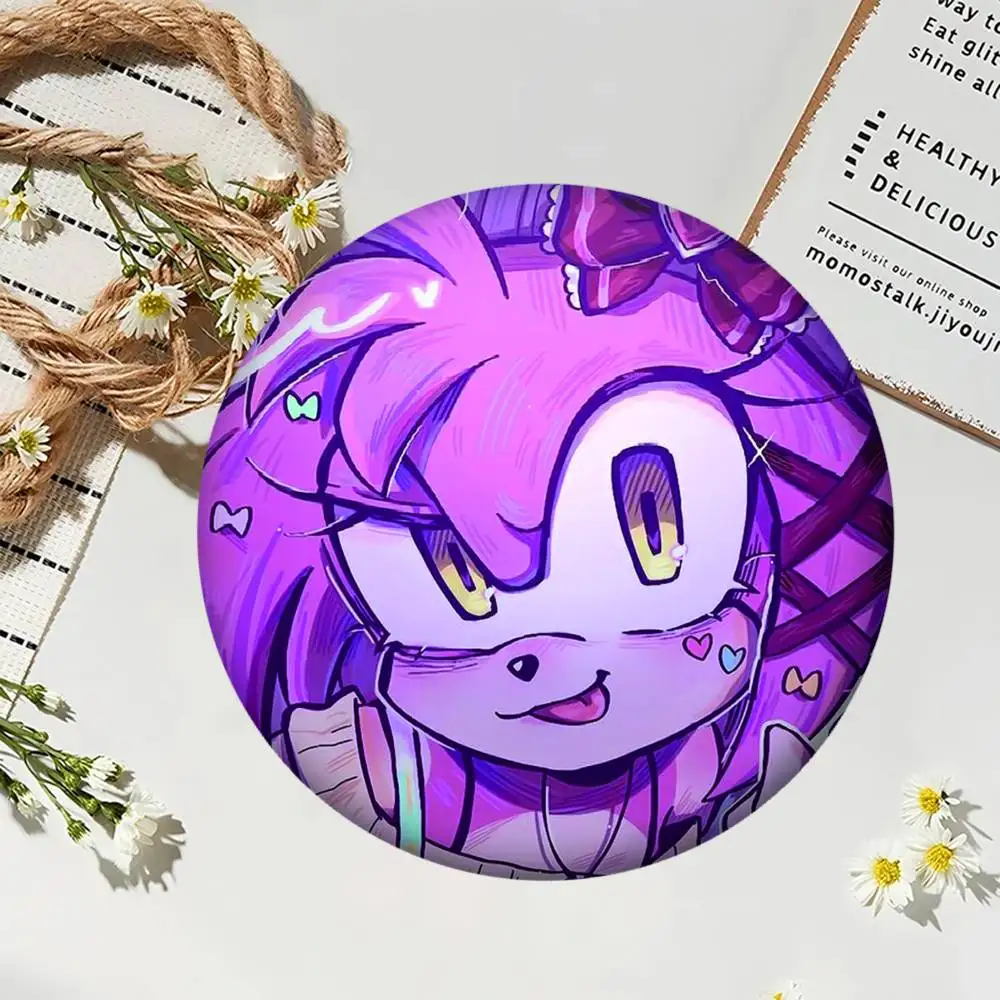 لعبة ايمي كارتون روز دبابيس شارات شارة ليزر مستديرة بروش الملابس حقيبة الظهر الملحقات #6