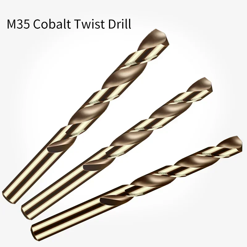 Punte da trapano al cobalto da 1mm-13mm per metallo lavorazione del legno M35 HSS Co acciaio codolo cilindrico 1-13mm punta elicoidale lavorazione