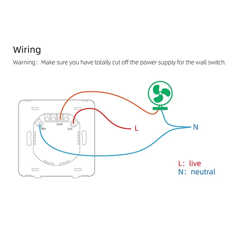 Smart Wifi Fan Switch 5 Speed Control EU Ceiling Fan Rotary/Knob Switches Tuya Remote For Alexa Google Home