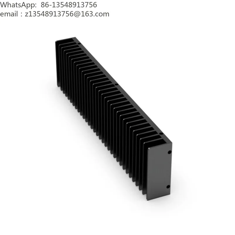 246 width -- blackened finished product, three heights of power amplifier radiator