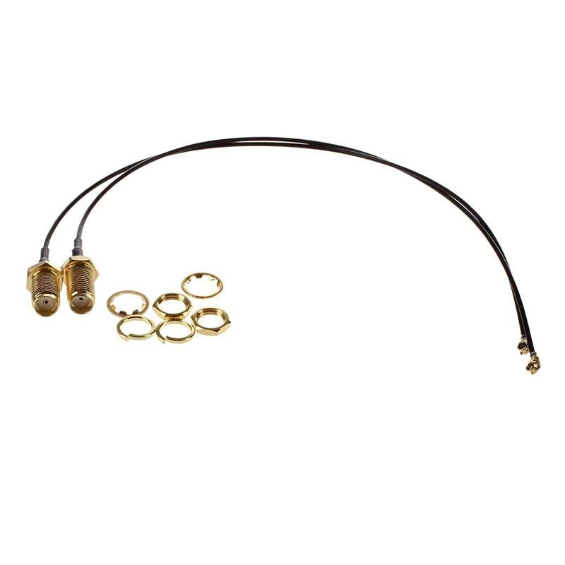 AA49 10 Pz. Antenne WLAN Pigtail HIROSE U.Fl SMA Box Cavo adattatore RSMA 20 cm