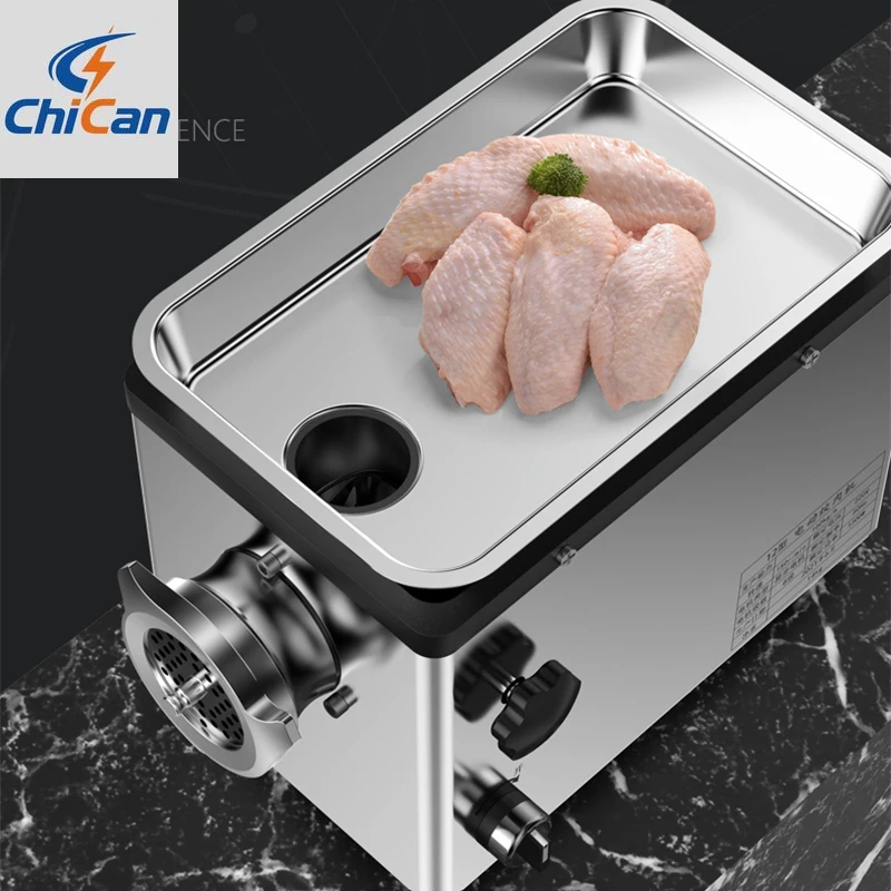 

【Hot】Food Processor Electric Meat Grinder Blender Consumer And Commercial Stainless Steel Meat Grinder Household Appliances 1300