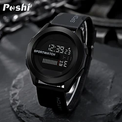 Fashion Sport Watch Luxury Led Light Stopwatch Digital Watches Waterproof Men's Wristwatch Alarm Clock