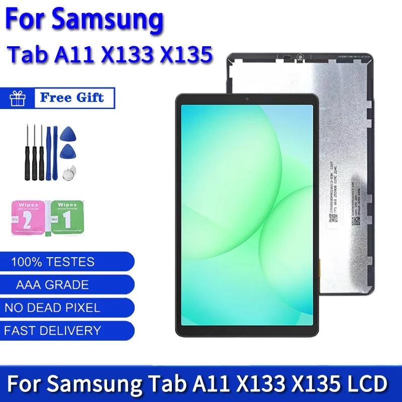 

8.7 Inch For Samsung Tab A11 X130 X133 X135 LCD Display Touch Screen Digitizer Assembly SM-X133 SM-X135 Display Replacement