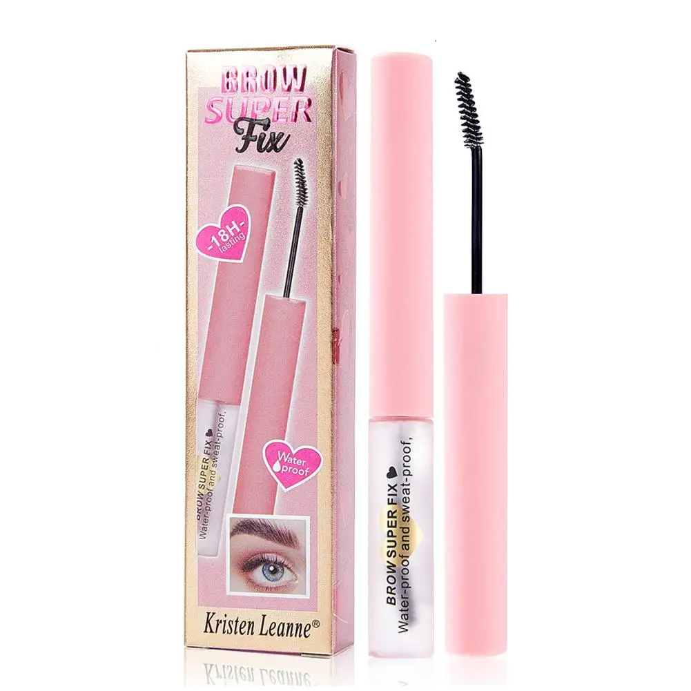 Gel transparente impermeable para cejas, crema para estilizar, maquillaje, fijación de cejas de larga duración, capa líquida sellada, jabón F4J0, 5ml