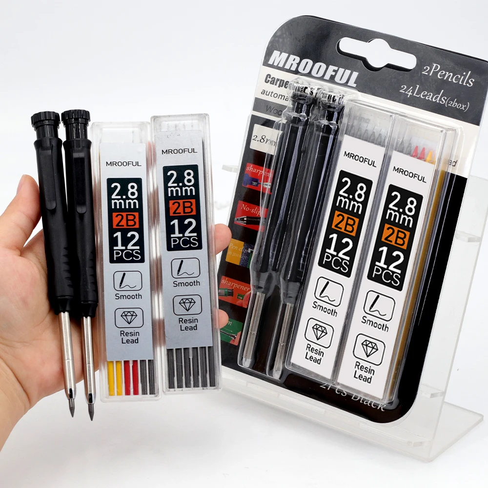 2.8mm 목수용 기계식 연필 카드 세트, 내장형 연필 - Mechanical Pencil Lead 리뷰 및 가격