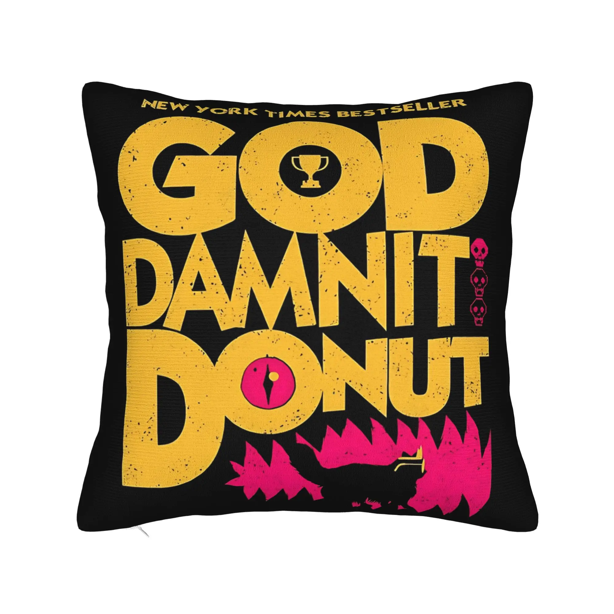Donut Cat Dungeon Crawler Carl Pillow Case  Morden Pillow Cover Soft Pillowcases For Wedding Party Home Decor