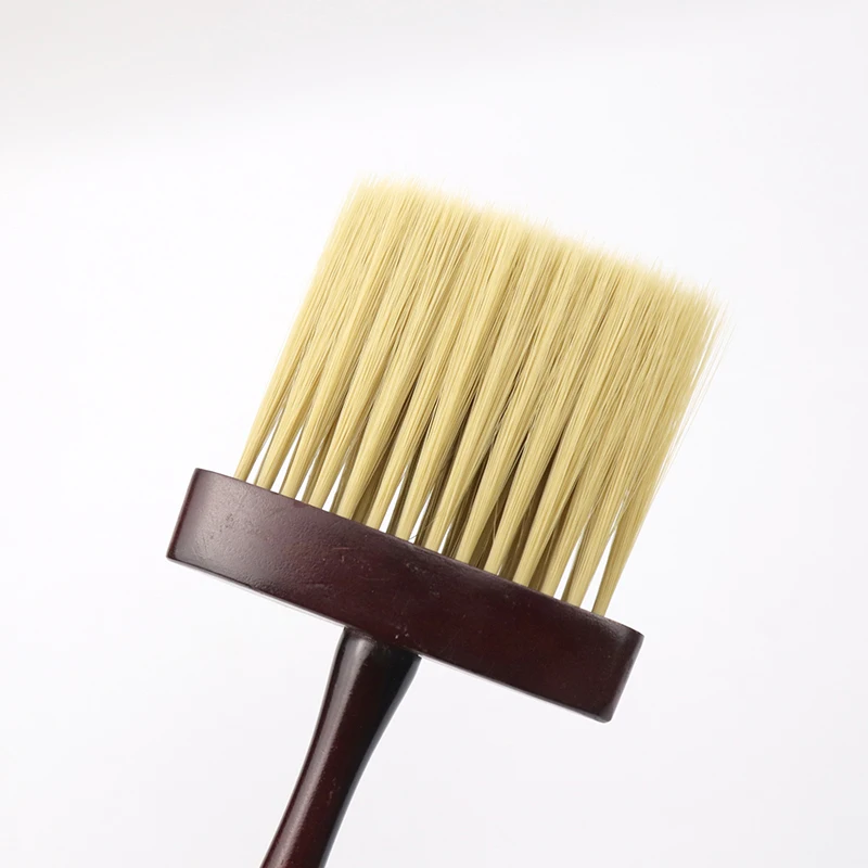 1 professional ultra soft cork long handle neck and face dust removal cleaning brush, salon hairstyle tool brush image 5