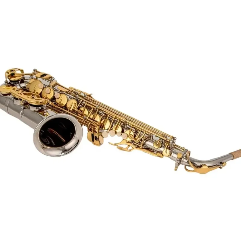 Hot W037 Alto Saxophone E-flat Professional Saxophone Instrument Sax Alto Silver Gold High Quality