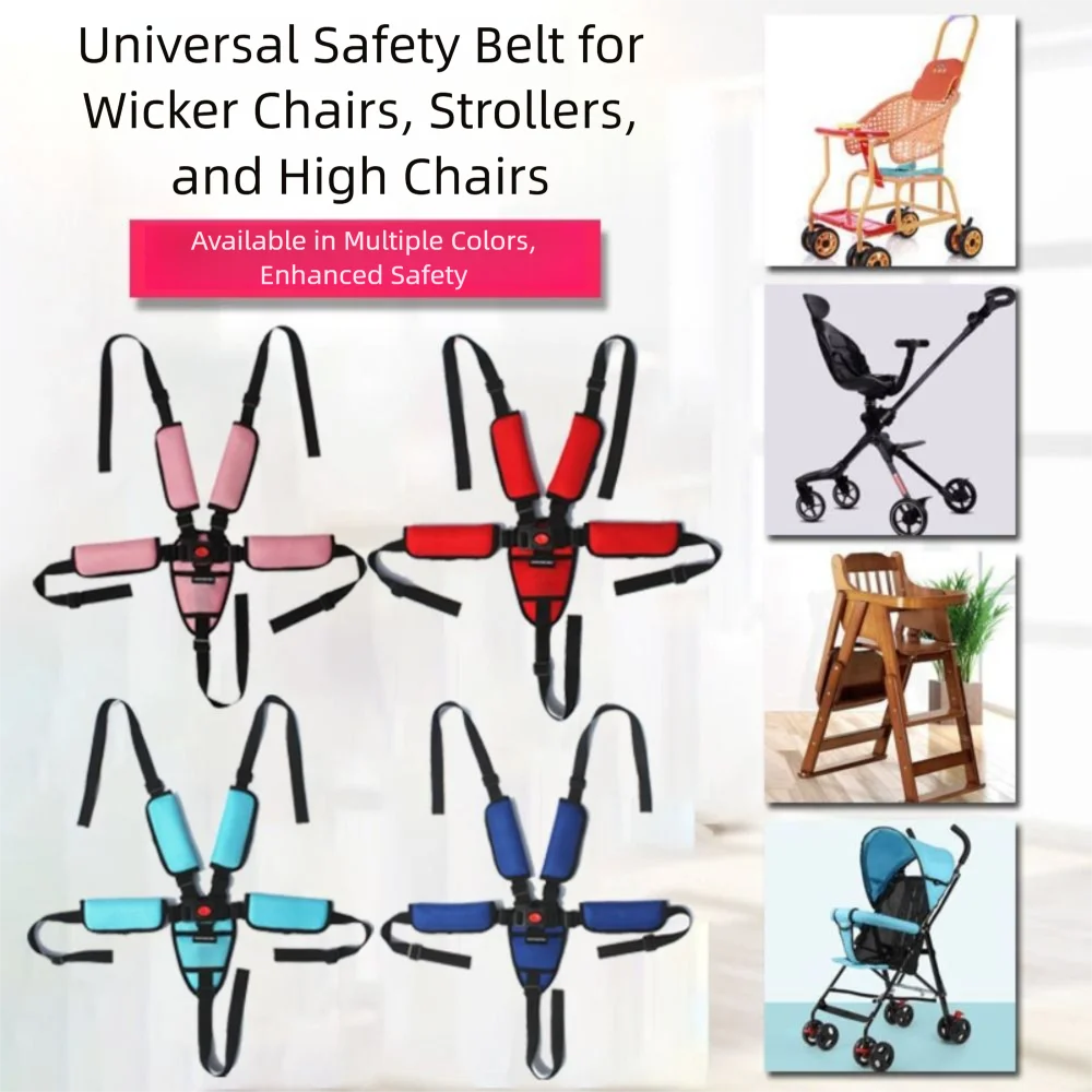 Safety Shoulder Pad Stroller Harness Strap Organizer Baby Stroller Seat Belt Crotch Pad Highchair Accessories Baby Chair