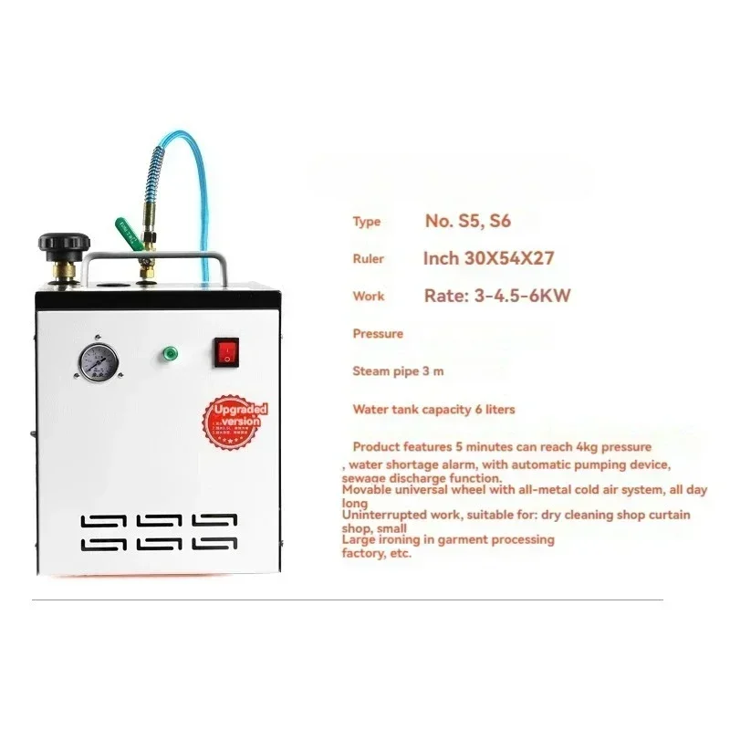 Caldera Eléctrica Automática de Vapor Sobrealimentado, Plancha de Alta Potencia, Equipo de Planchado Industrial para Ropa