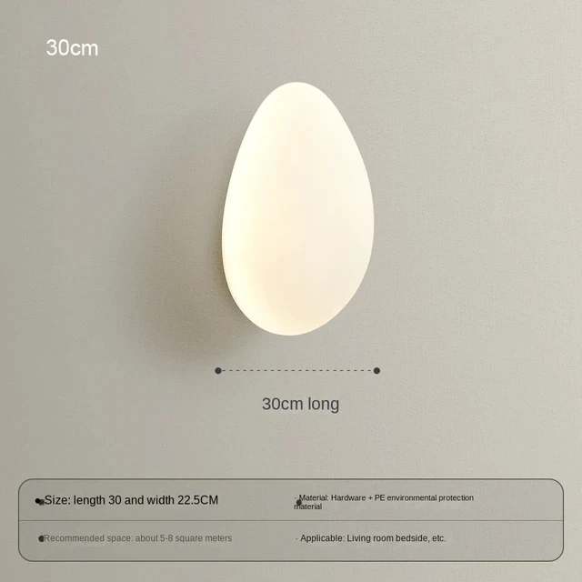 Pebble Wall Lamp Living Room Hotel Background Wall Light Bedroom Bedside Hallway Decoration Lamp Indoor Lighting Wall Sconce image 3