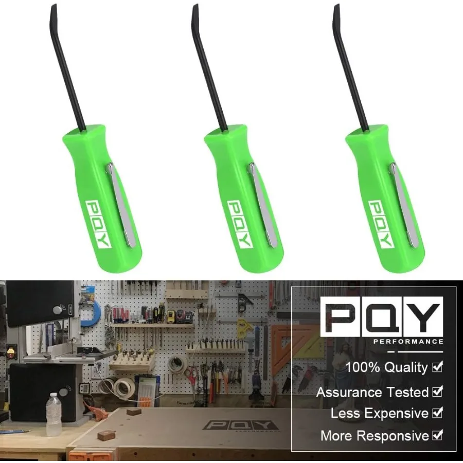 Mini Pocket Pry Bar met Pocket Clip 4,5 Lengte 3 stuks Groen