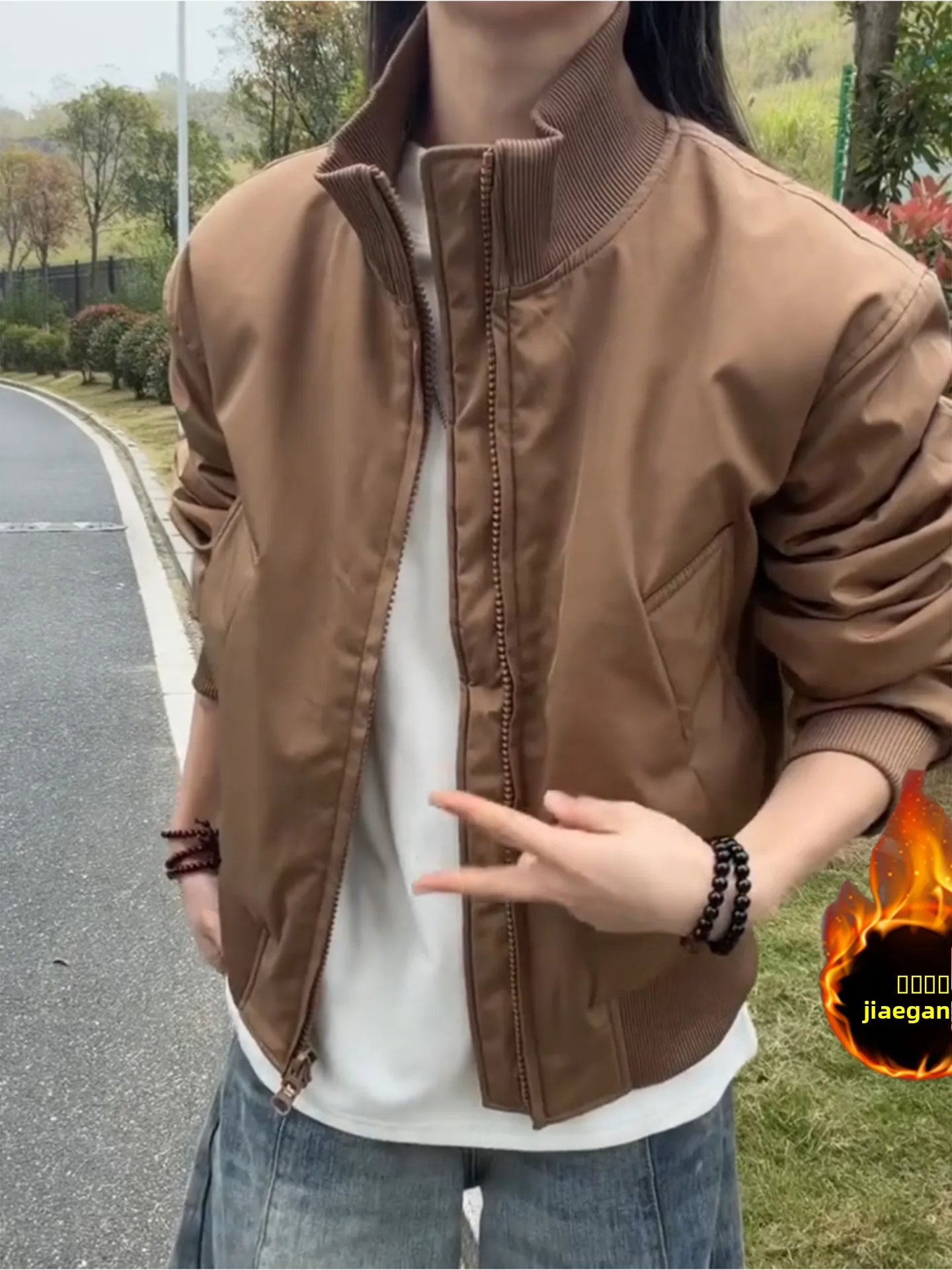 

Утепленная хлопковая куртка-бомбер мужская зимняя, повседневная, на молнии, цветная