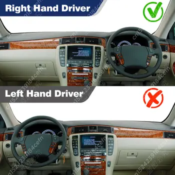 Kryt palubní desky pro Toyota Crown S180 2003 2004 2005 2006 2007 2008, sluneční clona, anti-UV koberce, autopříslušenství 10 nejlepší prodej Rohožka do palubní desky Toyota Crown - №6