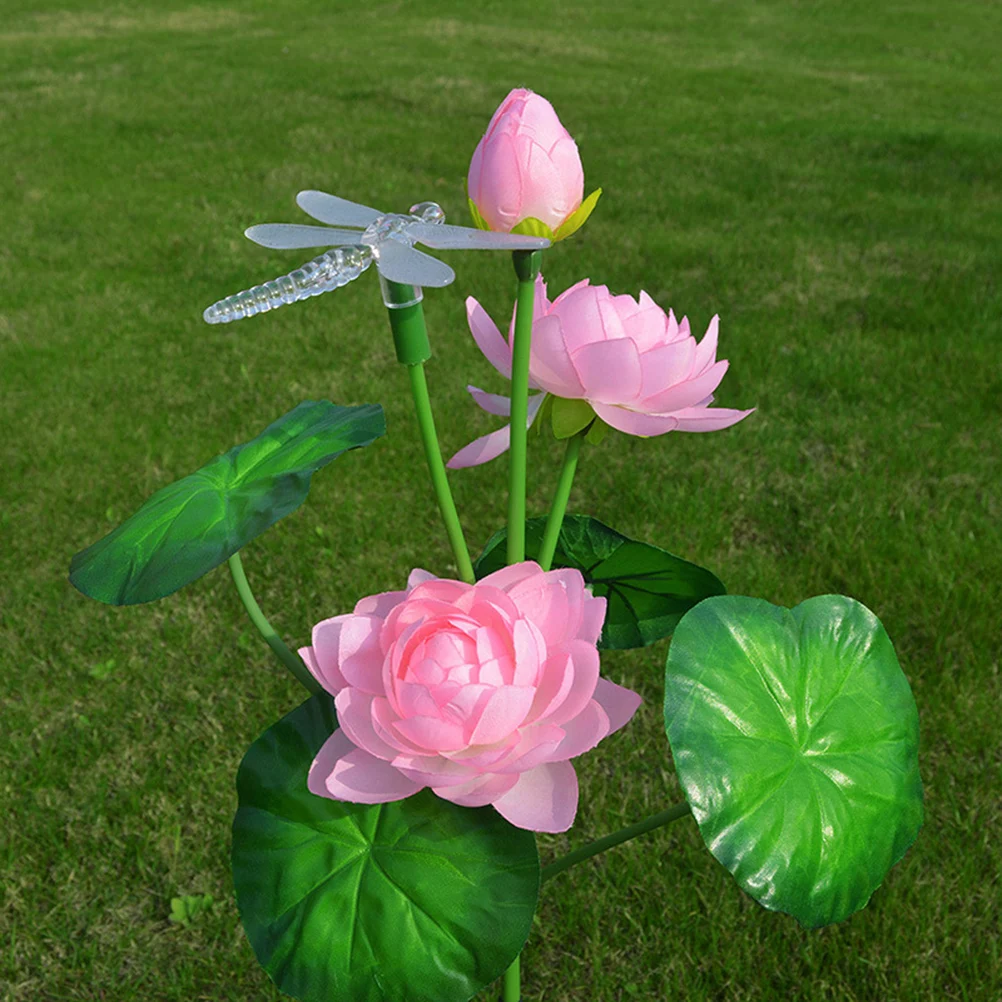 

Solar LED Flower Lights Waterproof Garden Stake Decor Multicolor Dragonfly Led Flowers Lights Landscape Lighting Outdoor