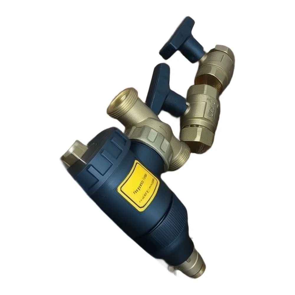 DN32 Magnetic Water Filter With Ball Valve Brass Sludge Separator For Wall Hung Boiler Underfloor Heating System Protection