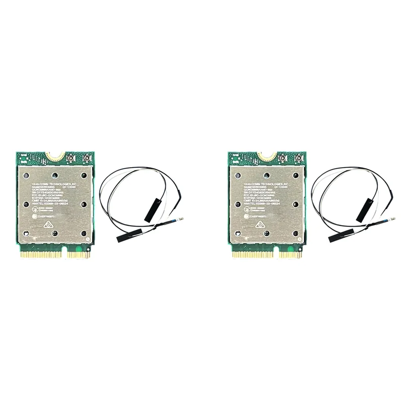 ABUO-2X Wifi7 ثلاثي الموجات QCNCM865 بلوتوث 5.4 بطاقة واي فاي لاسلكية ثلاثي الموجات 2.4G/5G/6Ghz محول شبكة لاسلكي لـ Win11