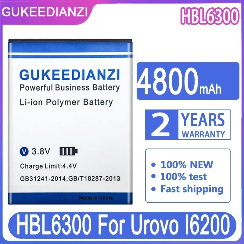 Batteria di backup di ricambio HBL6300 HBL3000 HBL6000 HBL6310 HBL9000S Per Urovo PDA DBK2800 I6200 i3000 i6080 cBK2800