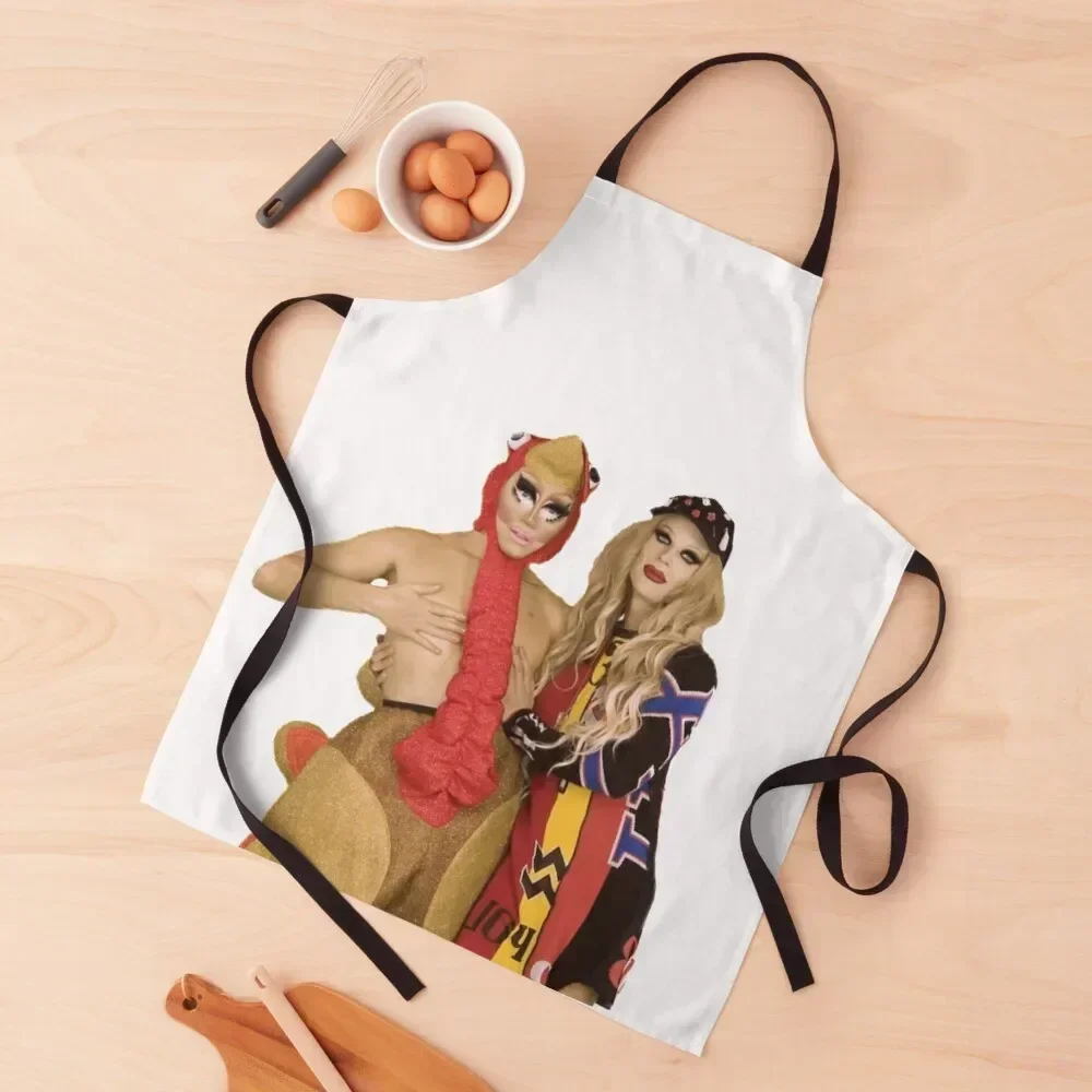 

UNHhhh Thanksgiving Trixie and Katya Apron Kitchen Women Nursing Kitchens Men Kitchen Accessories 2022 Apron