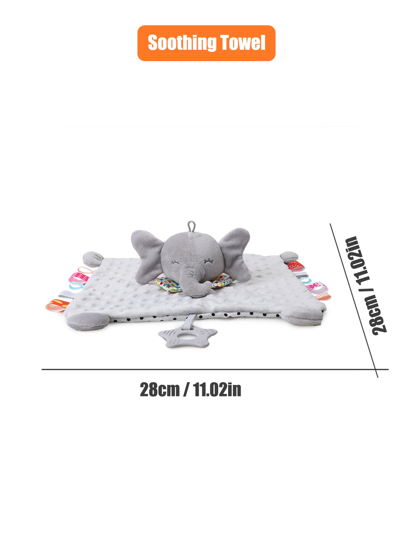 1pcs 아기 보안 진정 인형 수건 Teether 딸랑이 부드러운 담요 Snuggle 장난감 아기를위한 박제 동물 신생아 선물