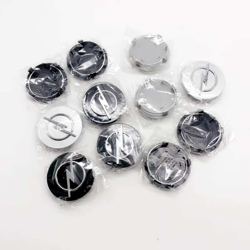 4 tapas de centro de rueda de 64 mm para Opel Astra Grandland Corsa Mokka Frontera Insignia Zafira, accesorio adhesivo para cubrir el llanta