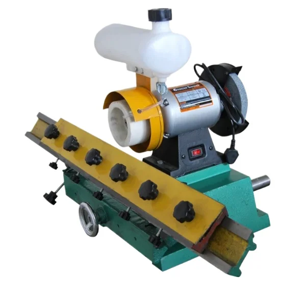 Woodworking Straight Planer Blade Sharpening Machine, Cast‑Iron Base Linear Knife Grinder for Wood Planer Knives