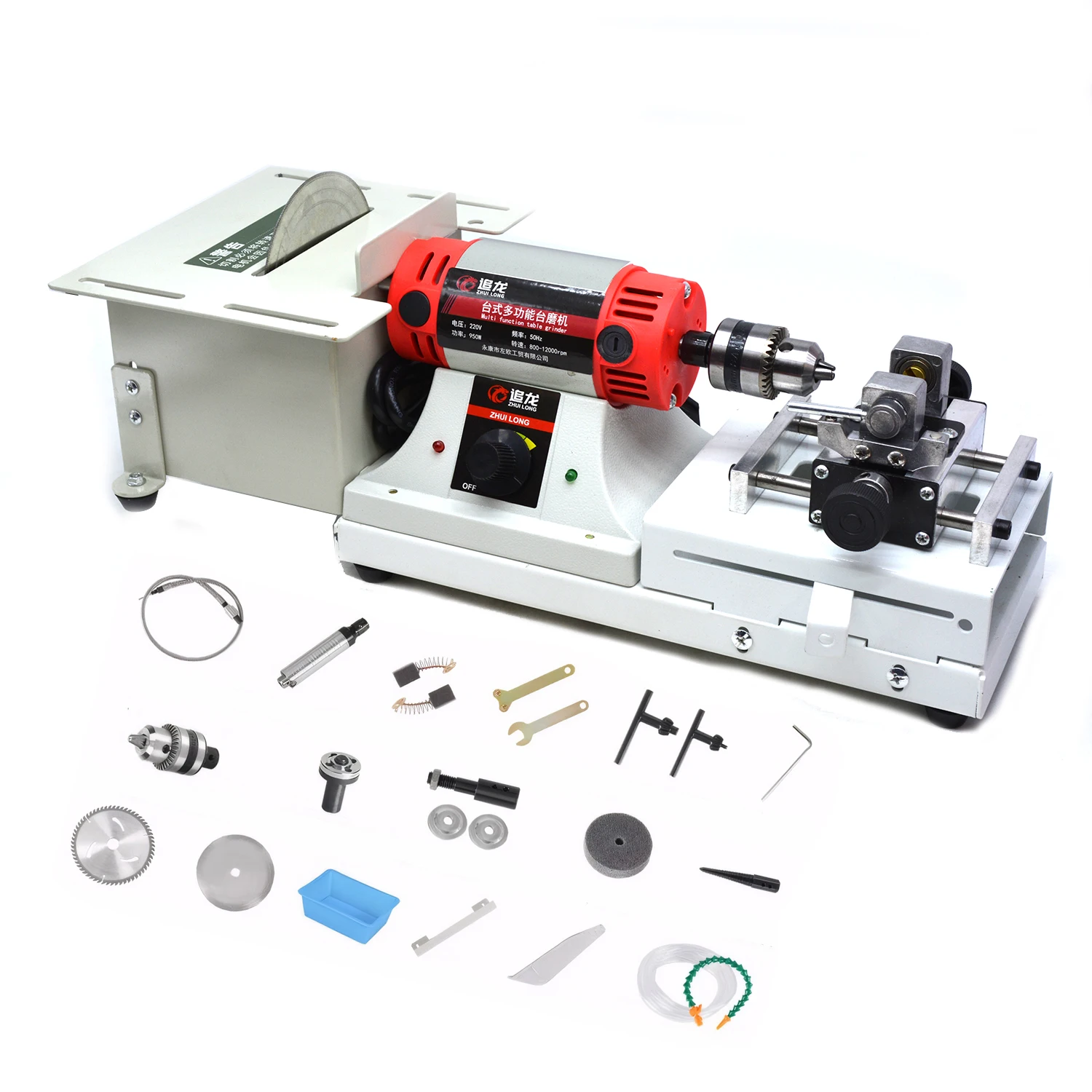 

Kinway KW-18 950W Steel Lapidary Saw Machine Manual Stone Cutting Equipment for Gemstone Jade Agate Amber Jewelry