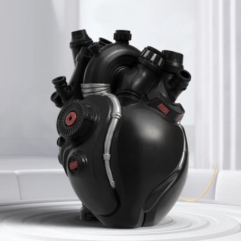 Cyberpunk Simulation Heart Vase Decoration Creative Technology Sense Home Decoration Resin Crafts Gift Gifts