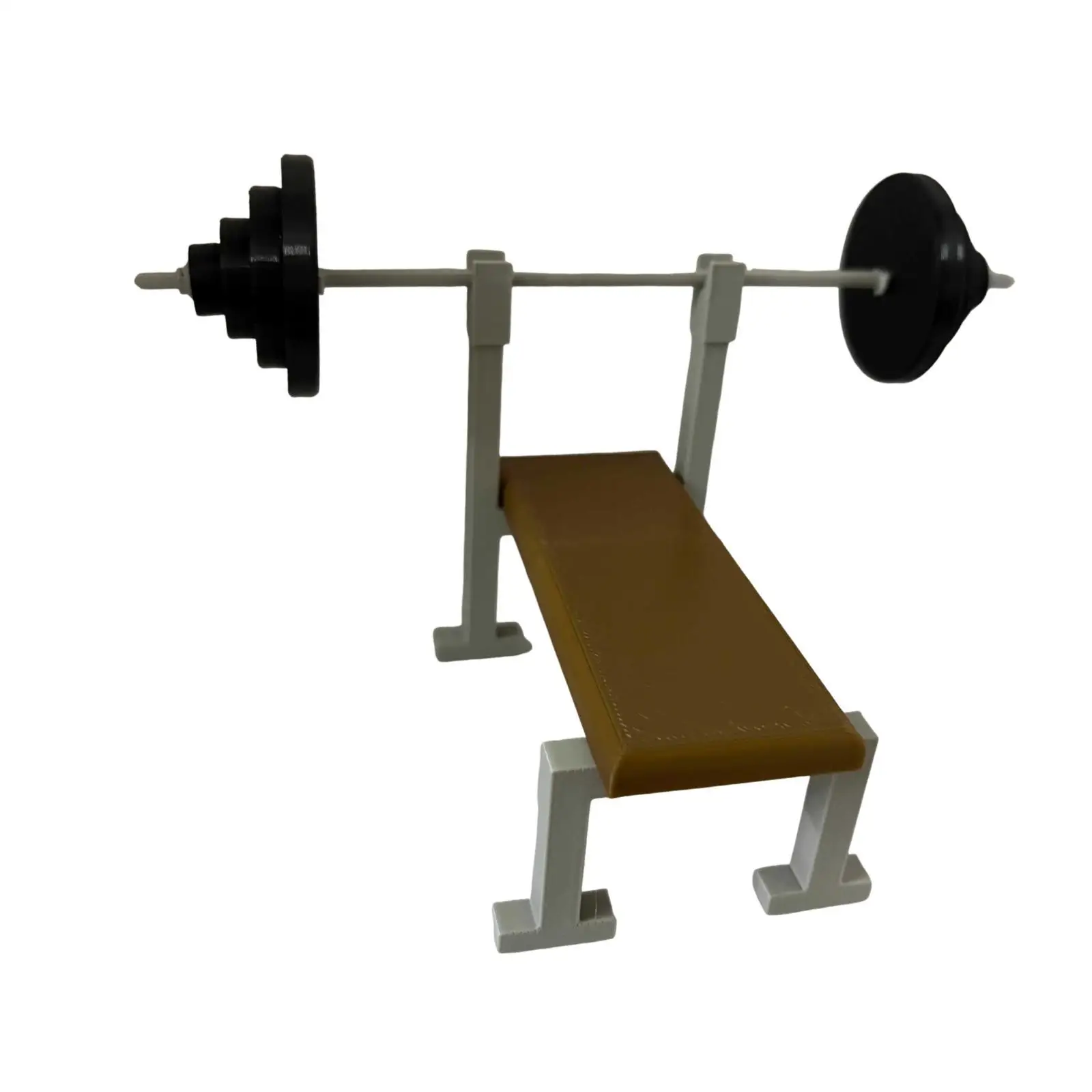 1/12 装飾用 6インチアクションフィギュア用バーベルラックベンチプレスモデルドールハウス装飾ミニチュアマイクロシーン写真小道具用