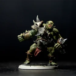 45mm Bad Stick Orc Warrior Resin Soldier DIY Assemble and Paint Yourself Miniature Model Decoration Crafts Funny Stuff