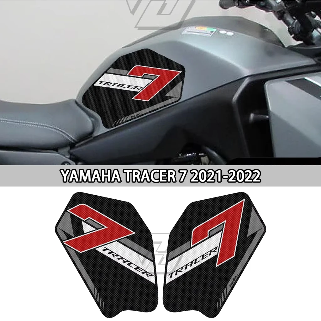 

For Yamaha TRACER 7 2021-2022 motorcycle accessories side fuel tank pad protective sticker knee grip pad car sticker decoration