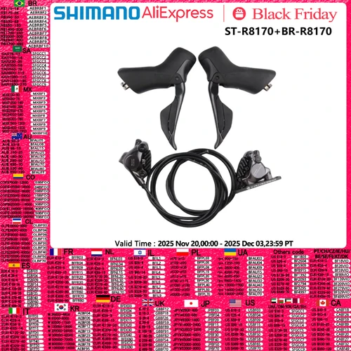 Shimano ULTEGRA R8170 2x12 velocidades Di2 R8170 palanca de cambios freno de disco hidráulico montaje plano R8170 freno para freno de disco electrónico Shifetr