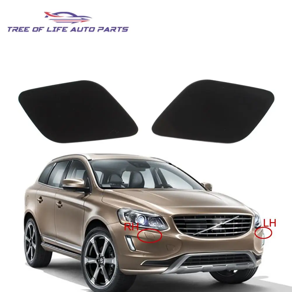 39821592 39821577 Car Front Bumper Headlight Washer Spray Jet Cover Cap For Volvo XC60 2014 2015 2016 2017 31323769 31323768