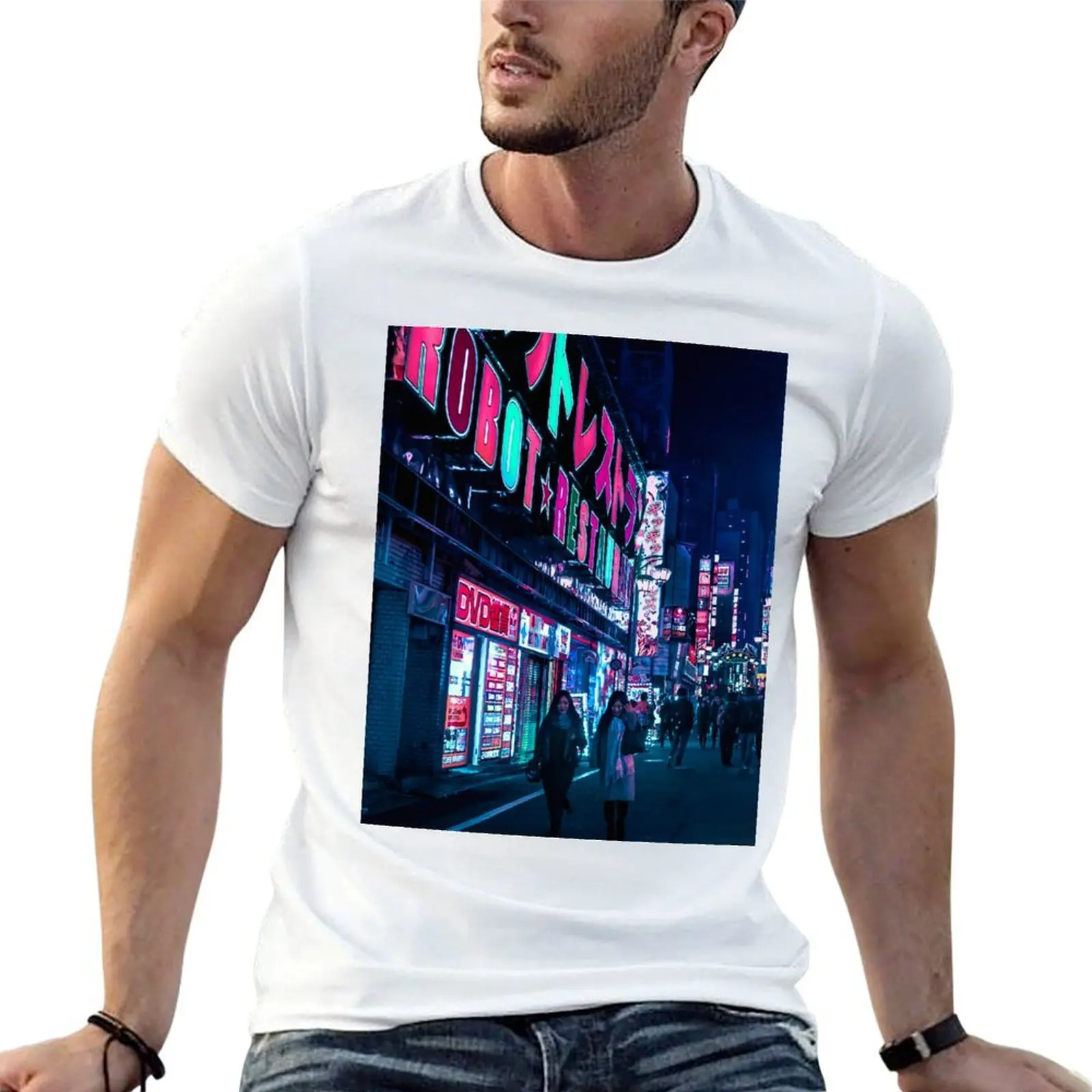 Nocturnal Alley T-Shirt anime clothes summer 2026 mens t shirts