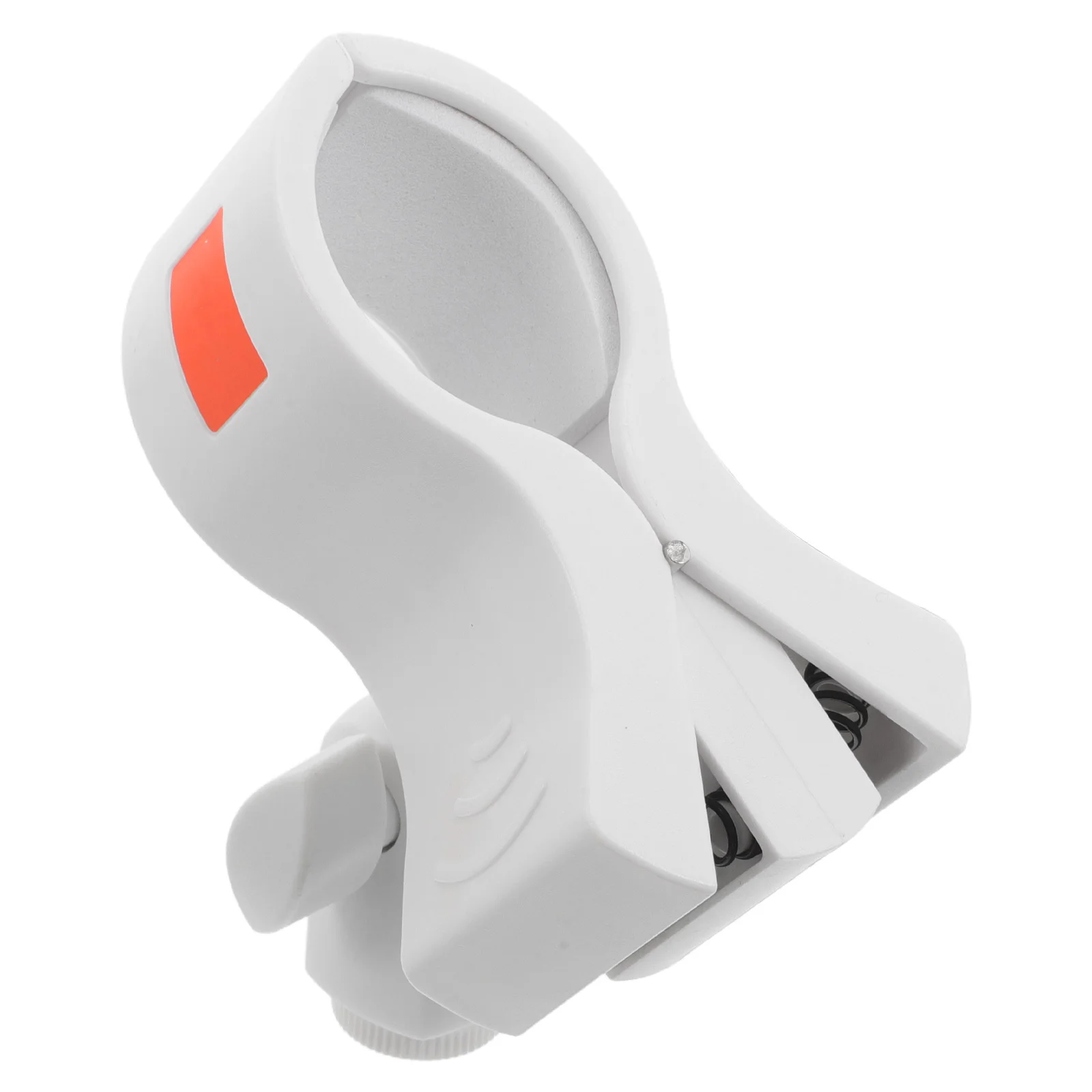 

Large White Microphone Clip Holder Adjustable Diameter 32-62Mm Spring Clamp Mic Stand Clip for Streaming Recording