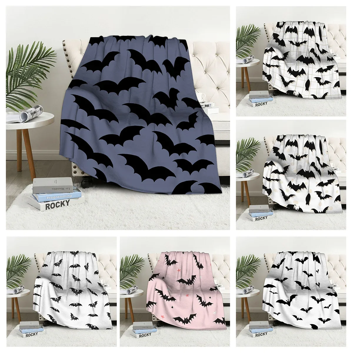 Home decoration plush Throw Sofa blanket Anime animals Bedspread bed fluffy soft blankets decor Plaid Modern morandi Abstract