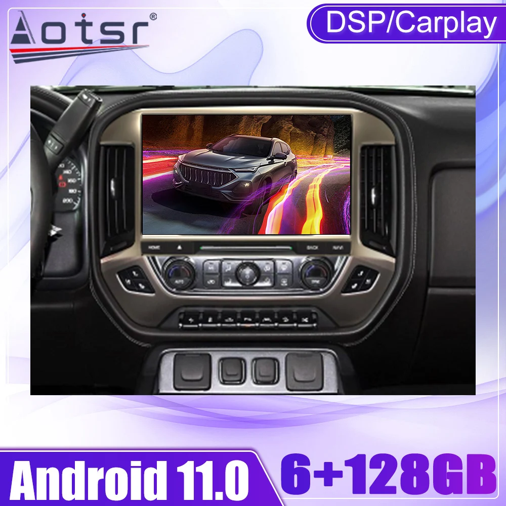 

Newest Car Radio For GMC SIERRA 2016-2021 Android 10.0 6G+128GB 4G DSP Carplay Multimedia DVD Player Auto Stereo GPS Navigation