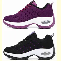 2020 breathable shoes women Sports Air Sole Running Shoes Sneakers Outdoor Walking Jogging Trainers Flying Weaving Leisure Shoes