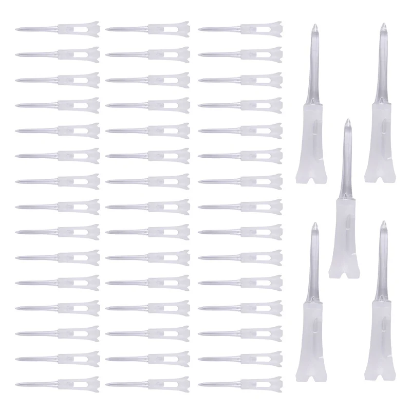 

50 шт. футболка для гольфа двухслойная пластиковая футболка с мячом мягкое сиденье для гольфа с низким сопротивлением тренировочный инструмент для гольфа