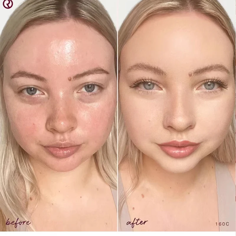 Rare Beauty 3Color Foundation Wodoodporny Podkład w Kompaktach Pasujący do Naturalnej Skóry Azjatyckiej, Umożliwia Tworzenie Naturalnego Makijażu, Puder do Różu