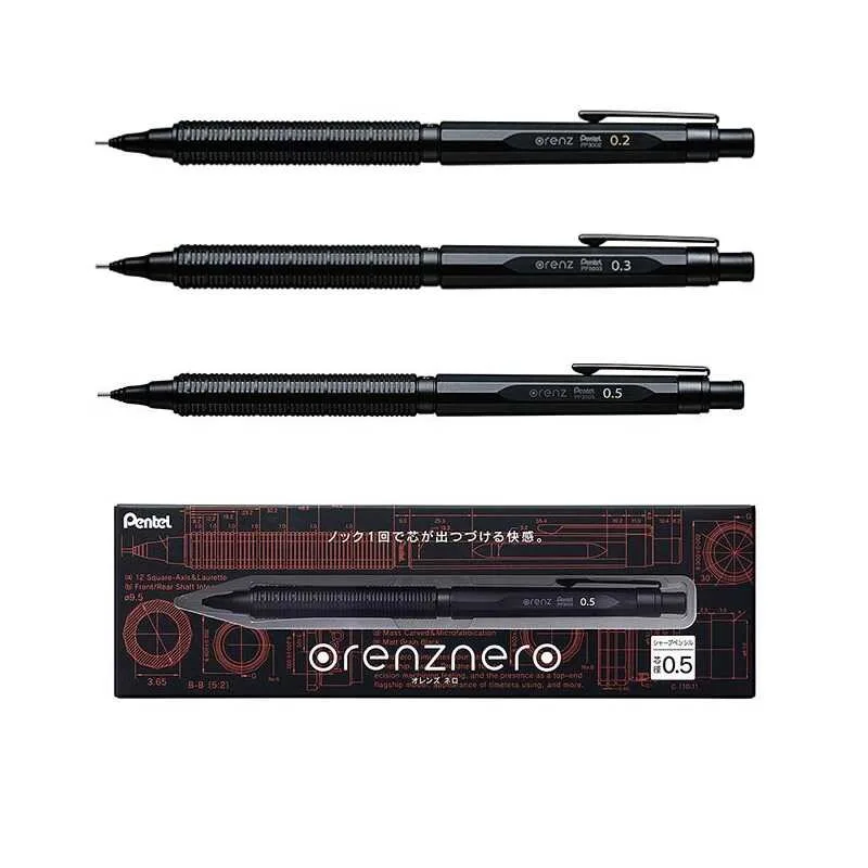 Japan Pentel Orenznero Metal Mechanical Pencil Low Center of Gravity 0.2/0.3/0.5MM Drawing Pencils Sketch Comic Pen for School