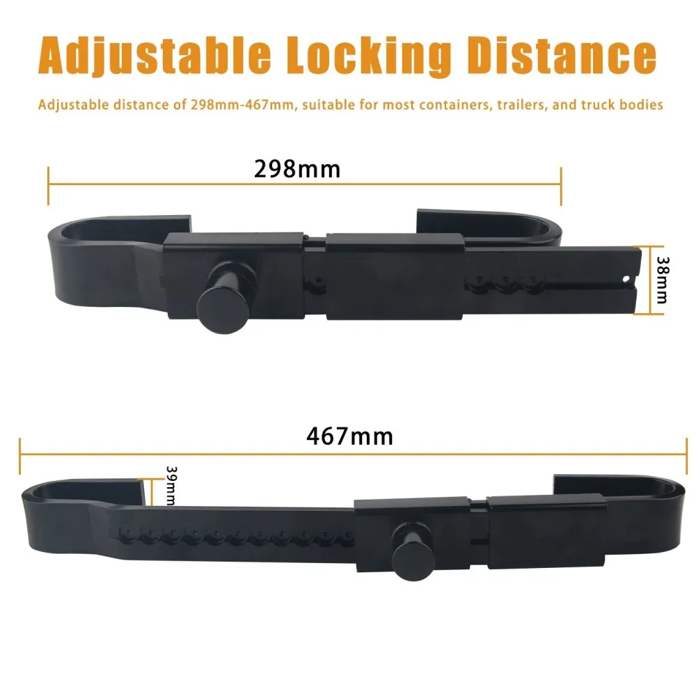 Heavy Duty Steel Container Truck Trailer Door Lock with Padlock Anti-Theft Cargo Security for Semi Trailer Shipping Container