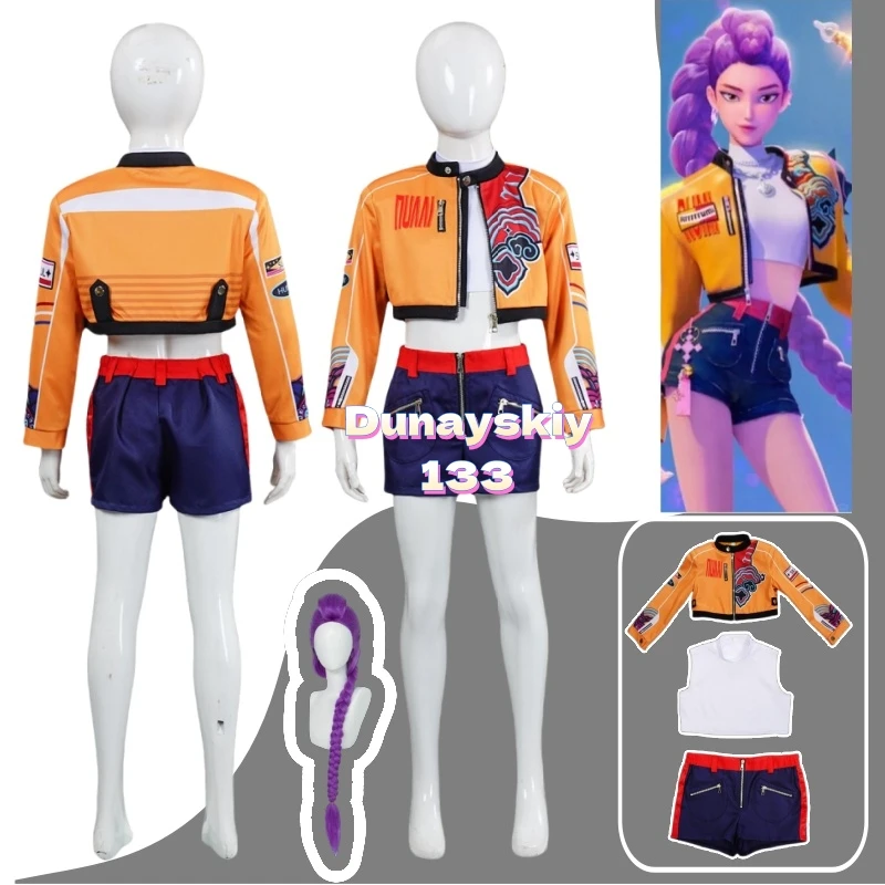 Костюм для косплея Kpop Hunters Rumi Huntrix-детский костюм для маскировки демонов для девочек, идеально подходит для ролевых игр с детским идолом, Хэллоуин