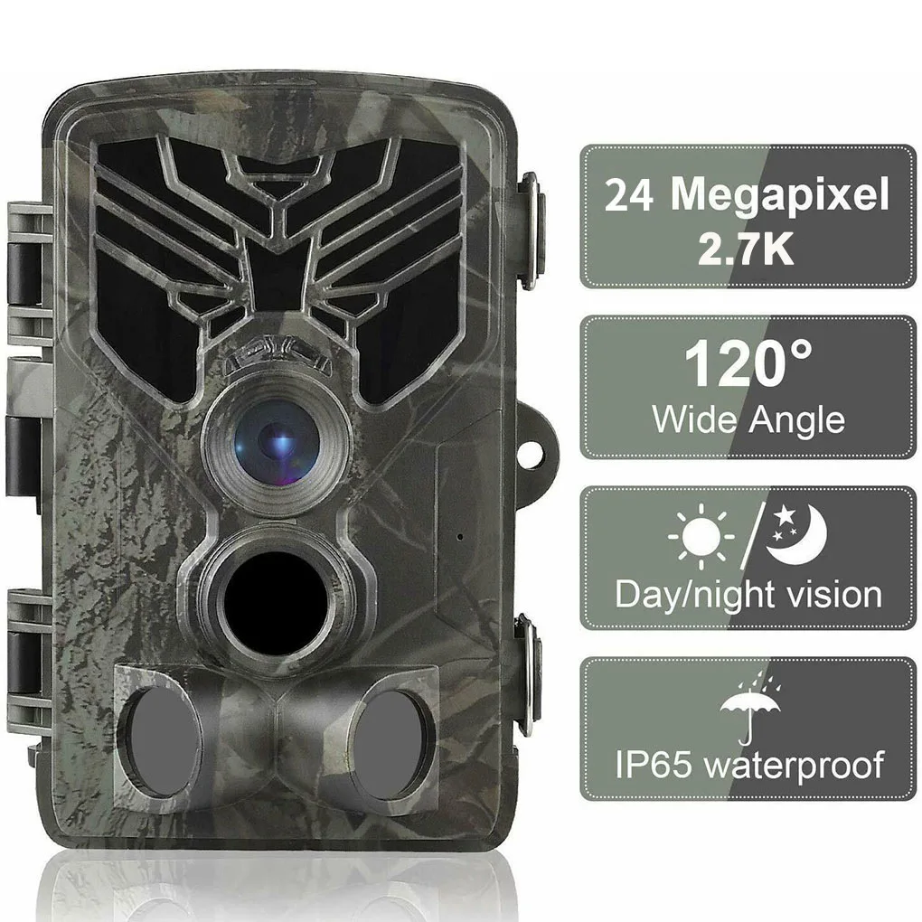 2.7K 24MP Wireless Trail Camera Hunting Cameras IP65 Wildlife Surveillance Night Vision Tracking Photo Trap Cams camera outdoor