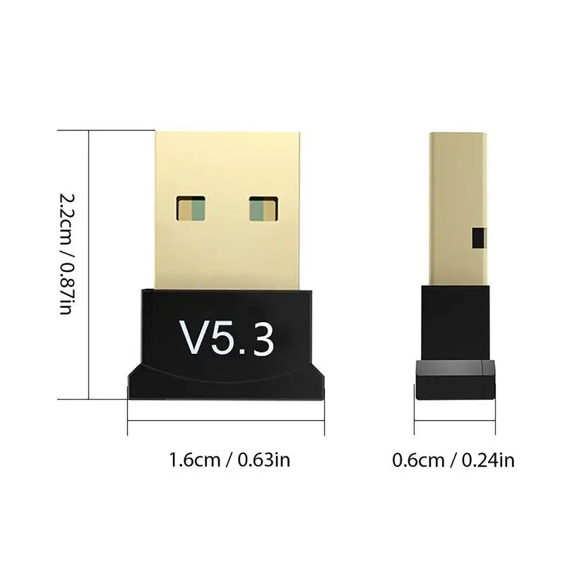 PC 5.3 용 무선 어댑터, 무선 USB 리시버, 무선 USB 송신기, 휴대폰 헤드폰용 리시버 컴퓨터 액세서리