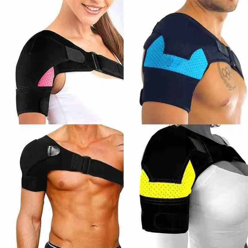 Shoulder Brace with Pressure Pad Neoprene Shoulder Pack Pain Shoulder Compression Sleeve Shoulder Dropshipping Support Ice L8J6