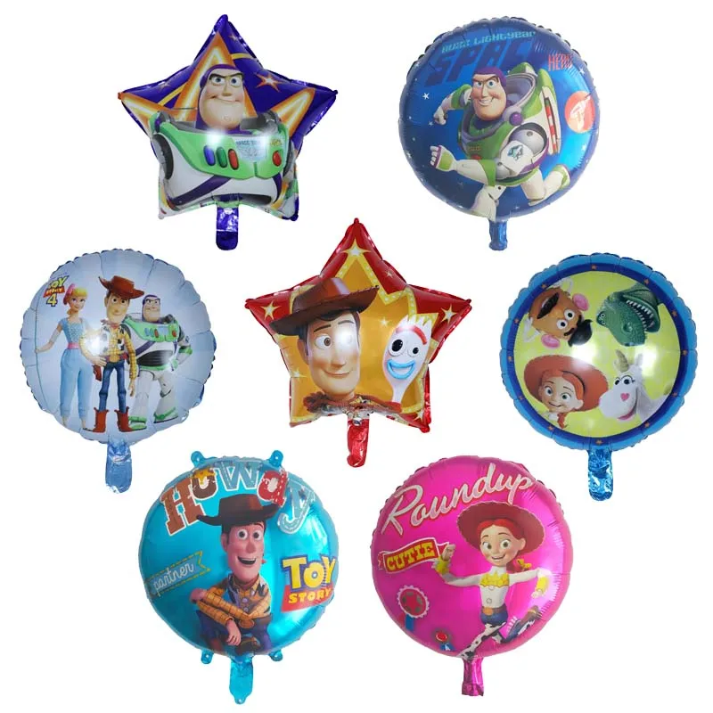 10pcs Disney Toy Story Balloon Combination Kid's Birthday Party Buzz Boy Game Party Decor Balloon Foil Decoration