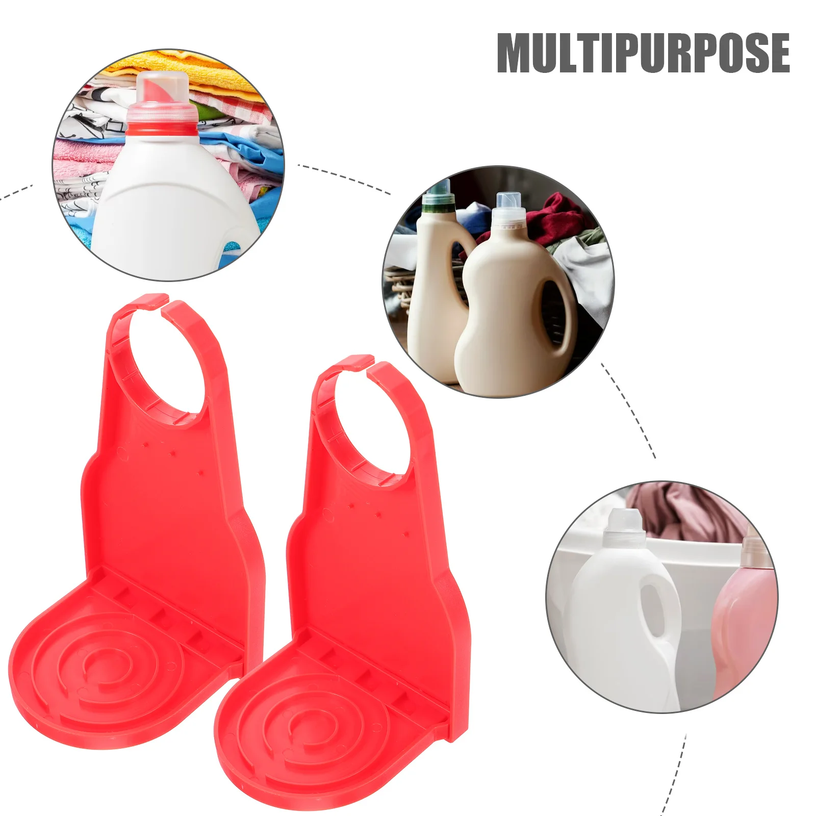 

2Pcs Laundry Drip Catcher Resistance Fabric Softener Bottle Spouts Laundry Cup Holder Drip Catcher